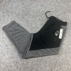 RBX Active Mens Tapered Jogger Pants Black Grey Heather X-Dri CRM7003 Large NEW